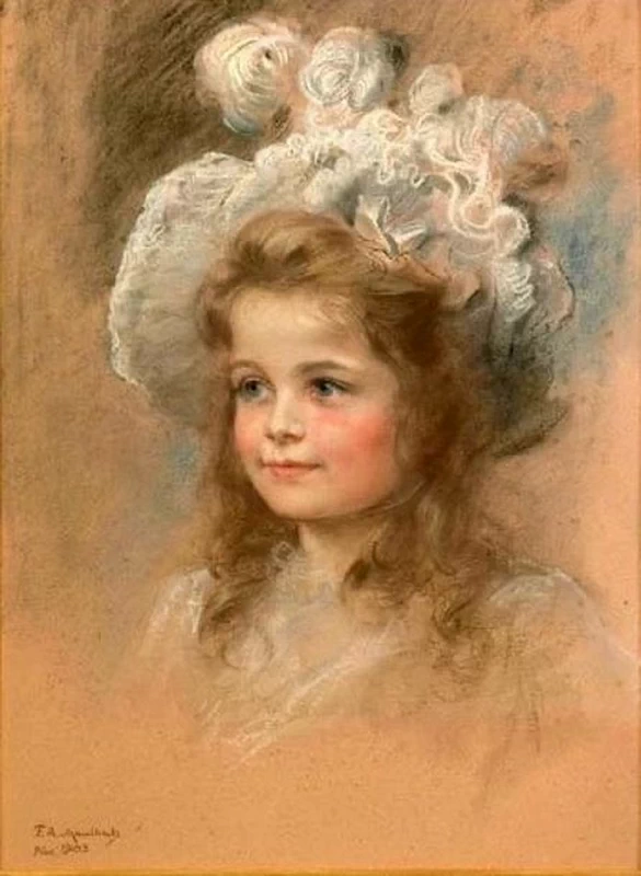 Ritratto di bambina con cappello